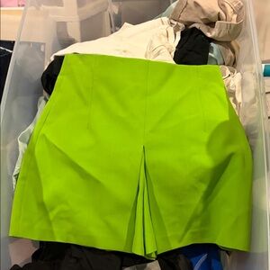 Zara Neon Green Women's Skorts
